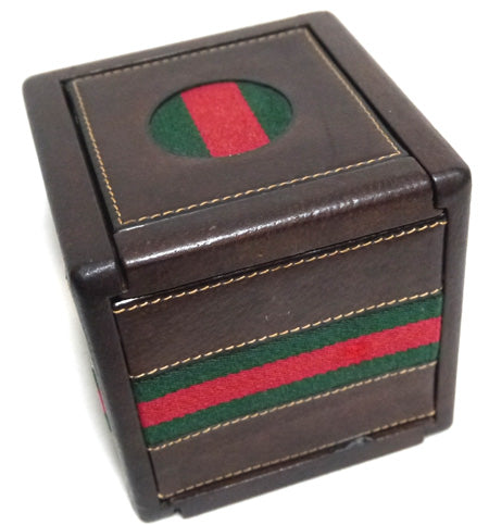 OLD Gucci トランプ付ゲームボックス(茶)