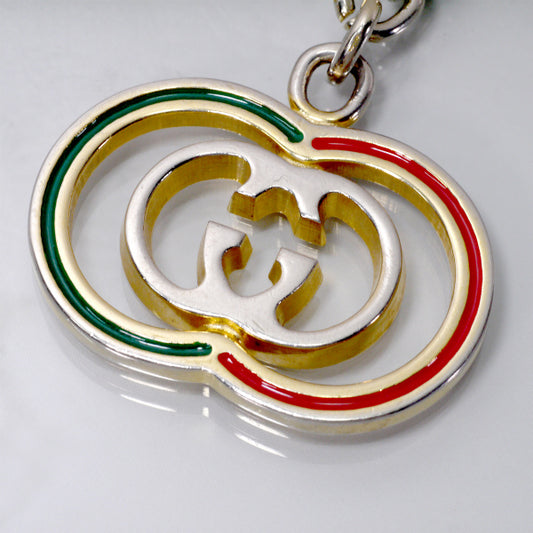 OLD Gucci 2トーン インターロッキングGキーホルダー
