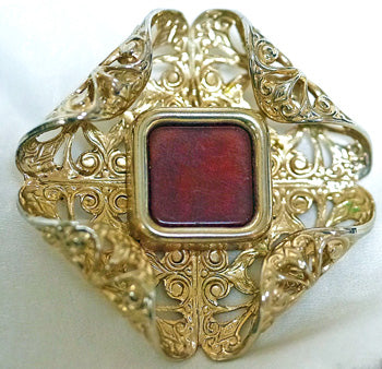 OLD Gucciブローチ(ゴールド)