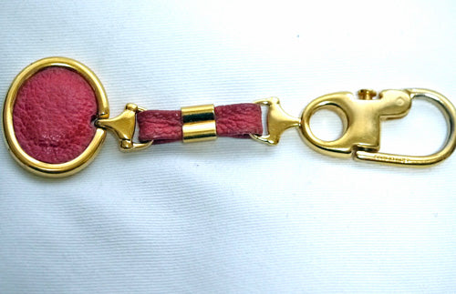 OLD Gucci キーホルダー(赤×ゴールド)