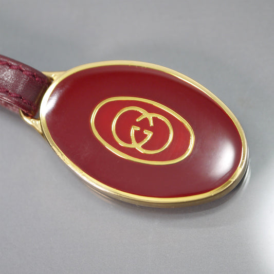 OLD Gucci インターロッキングGキーホルダー(赤)