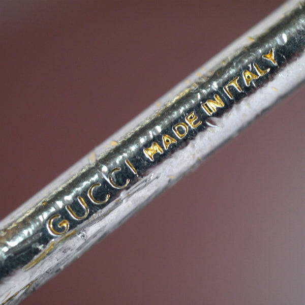 OLD Gucci GGロゴ×クロコダイル キーホルダー(茶)