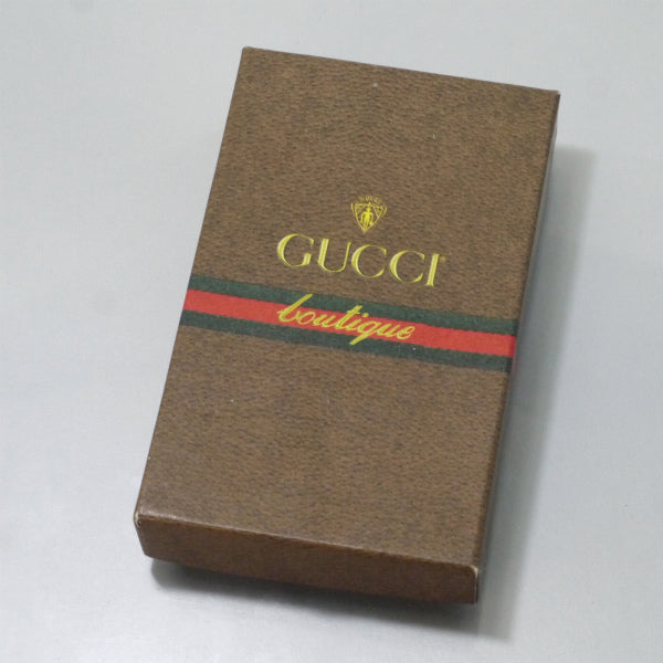OLD Gucci インターロッキングGコインキーホルダー(ボルドー)