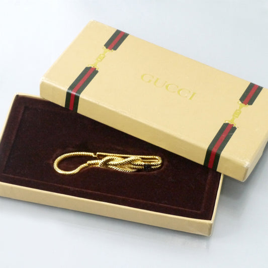 OLD Gucci ロープデザイン キーリング(ゴールド)