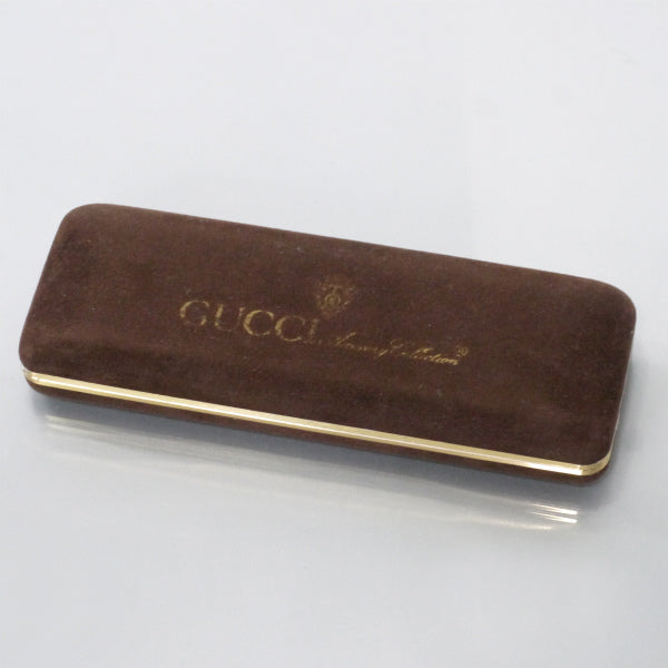 OLD Gucci シェリーラインボールペン(茶/箱付き)