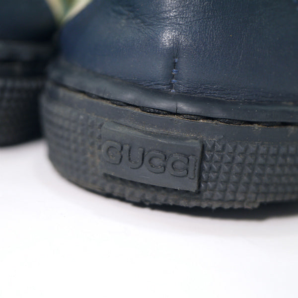 OLD Gucci フローラ キャンバススニーカー(23cm・白)