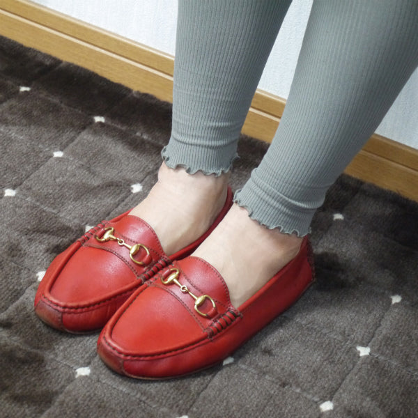 Gucci ホースビット ドライビングシューズ(L・赤)