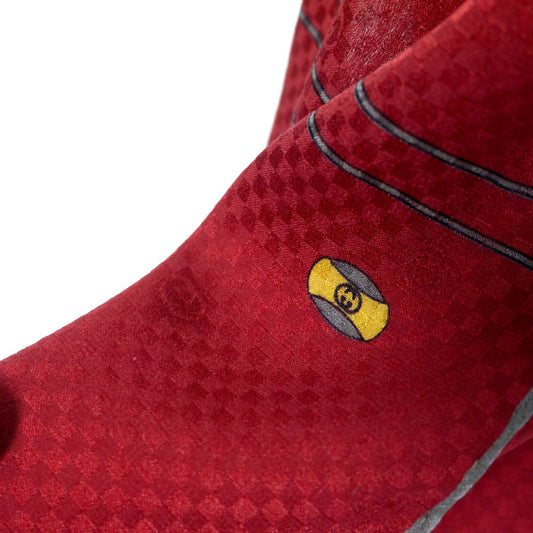 OLD Gucci 80sアクセコ シルクストール(赤)