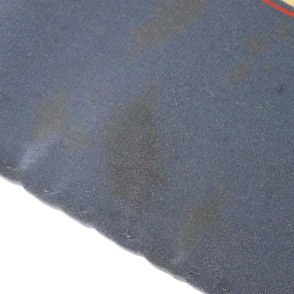 OLD Gucci GGベルト柄シルクロングスカーフ(灰青系)