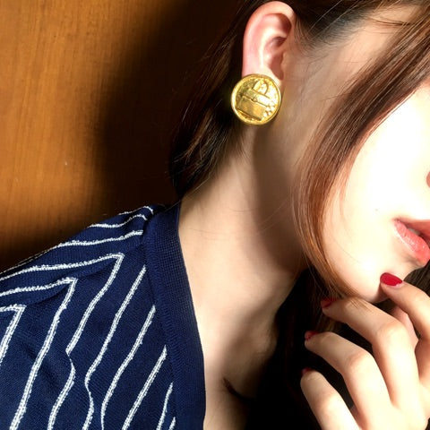 OLD CELINE バッグイヤリング(大・金)