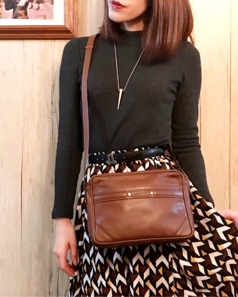 Lanvin 総皮2wayショルダー(茶)