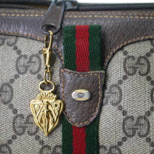 OLD Gucci　縦シェリー半円ミニポシェット（茶）