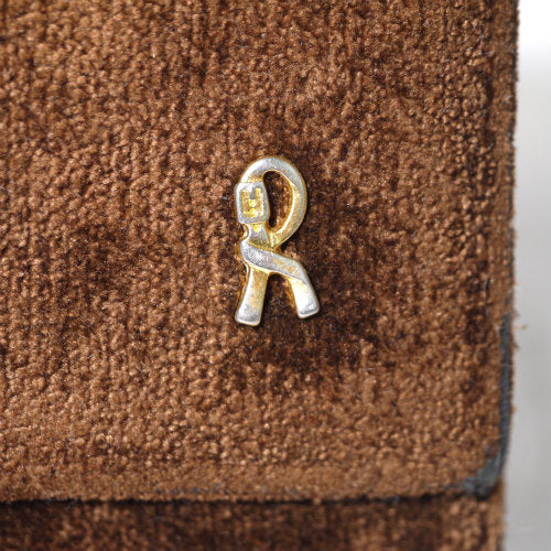 Roberta　ヴィンテージ　だまし絵モケット財布（茶）