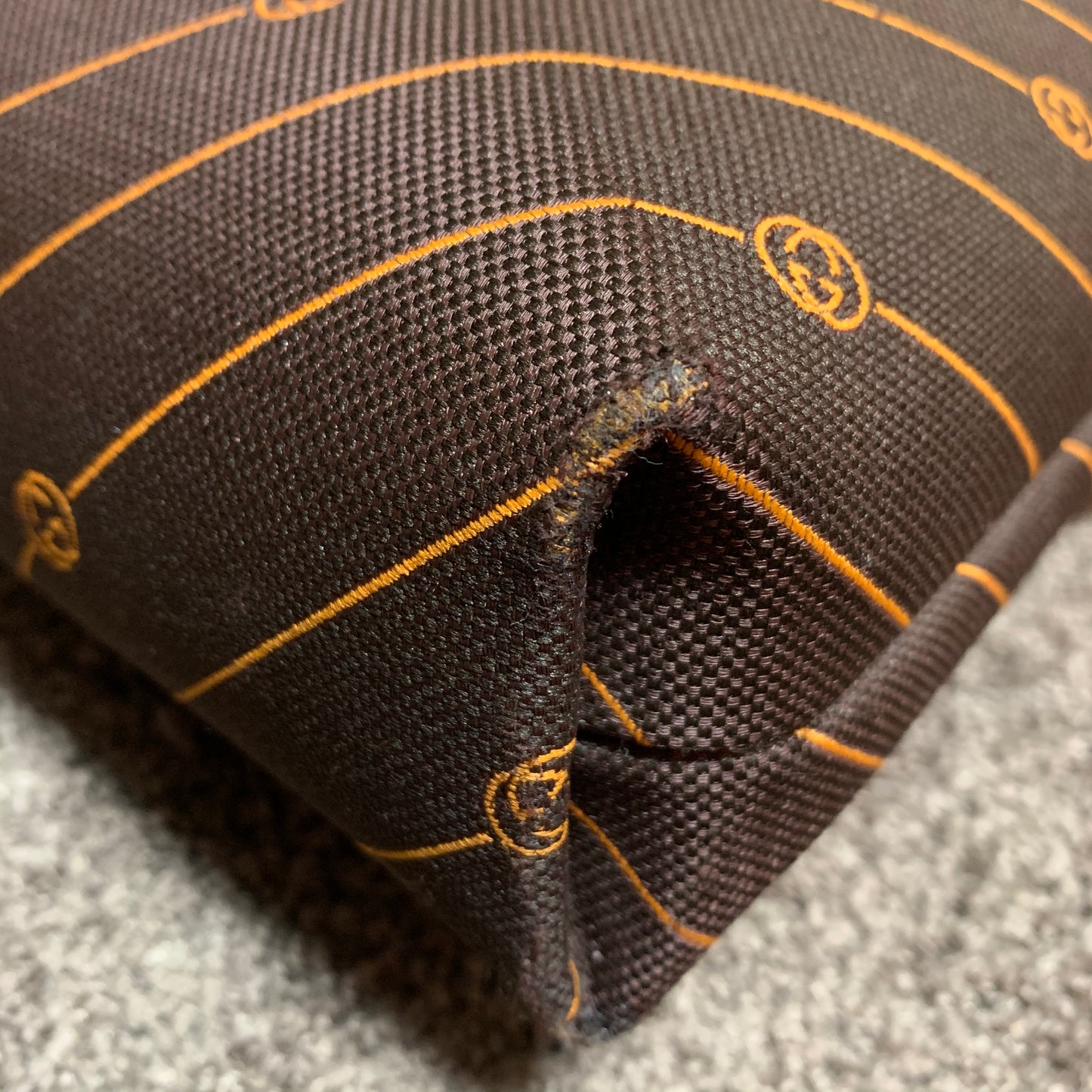 OLD Gucci 激レア!!流れ星柄トートバッグ（茶）