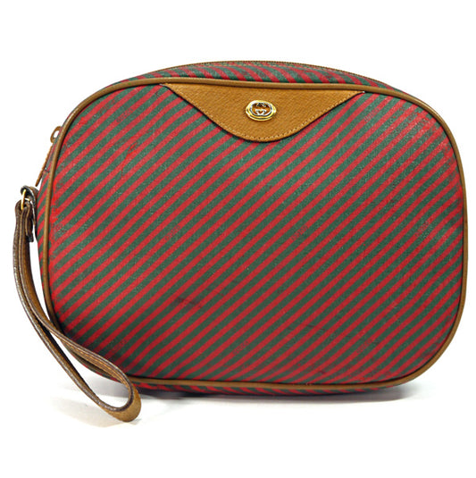 OLD Gucci Rigateラインセカンドバック（赤緑）