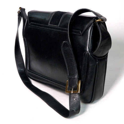 OLD Gucci ト音記号ショルダー（黒）