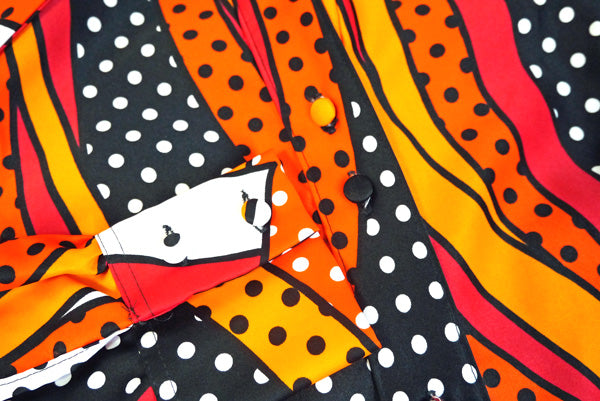 LANVIN　レトロアートフラワーVintageワンピ