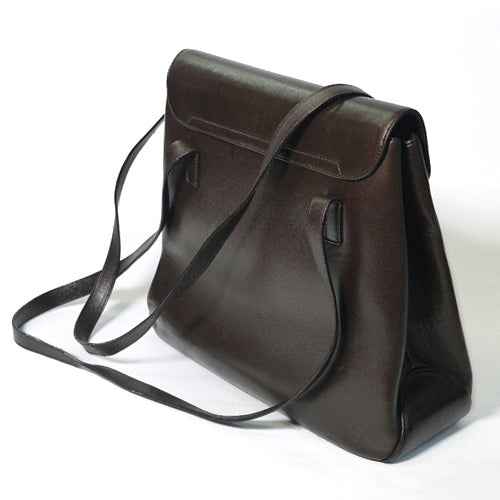 Salvatore Ferragam　ラム皮トートバック（茶）