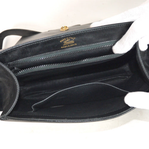 OLD Gucci ト音記号ショルダー（黒）