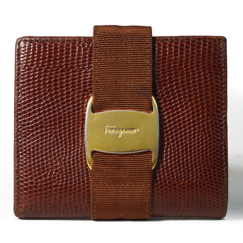 Ferragamo Vara コンパクト財布（茶）