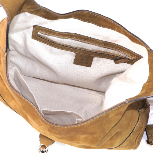 Gucci ２wayジャッキーショルダー （ヌバック・キャメル）