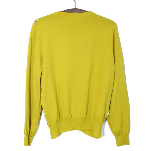 Salvatore Ferragamo　パンプス柄カーディガン（黄）