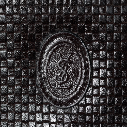 YVES SAINT LAURENT　本革　横長財布（濃茶）