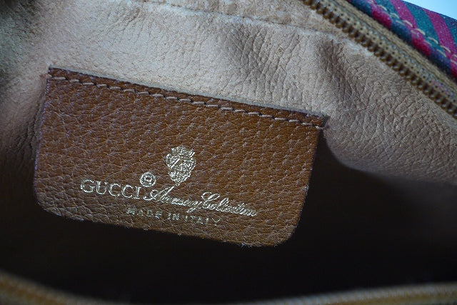 OLD Gucci Rigateラインセカンドバック（赤緑）