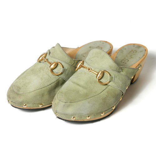 OLD Gucci ホースビット サボ(水色)