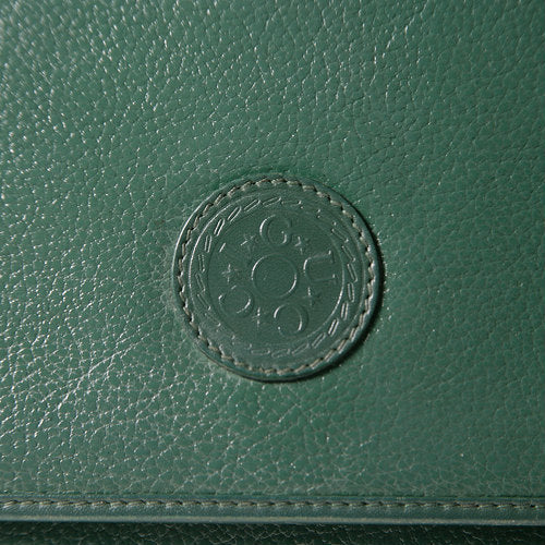 OLD Gucci グリーン総革クラッチショルダー