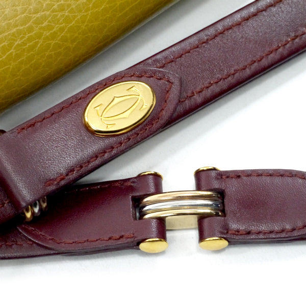 Cartier　マストライン デザインフラップショルダー（マスタード）