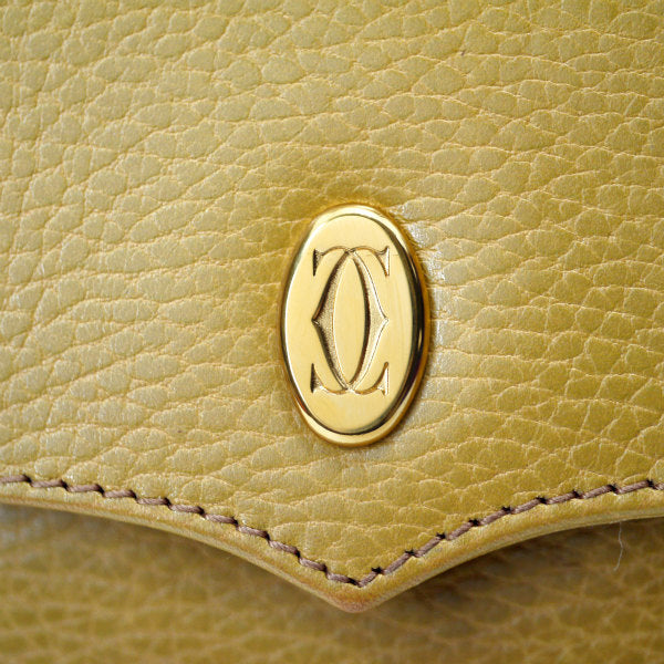 Cartier　マストライン デザインフラップショルダー（マスタード）