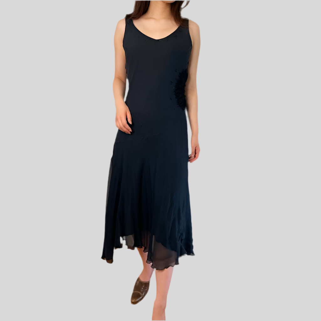 Rococo's SELECT　スパンコールvintageチュールドレス（黒）