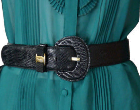 Ferragamo  Varaリボンリザードベルト（黒）