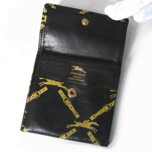 Longchamp　馬柄コインケース(茶・総皮)