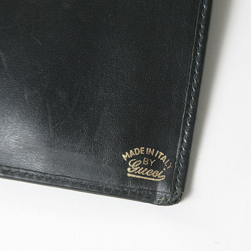OLD Gucci　がま口横長財布（黒ＧＧ）