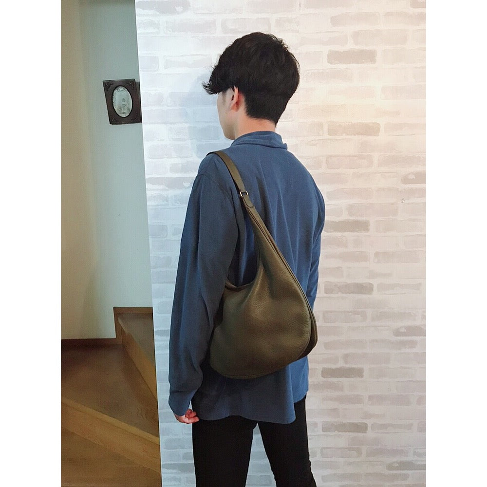 HERMES　ガオ ワンショルダー（オリーブグリーン）