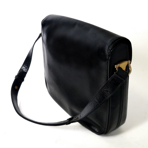 OLD Gucci　総革ビットブラックショルダー