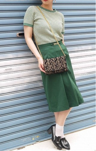 Salvatore Ferragam　チェーンショルダー（黒）