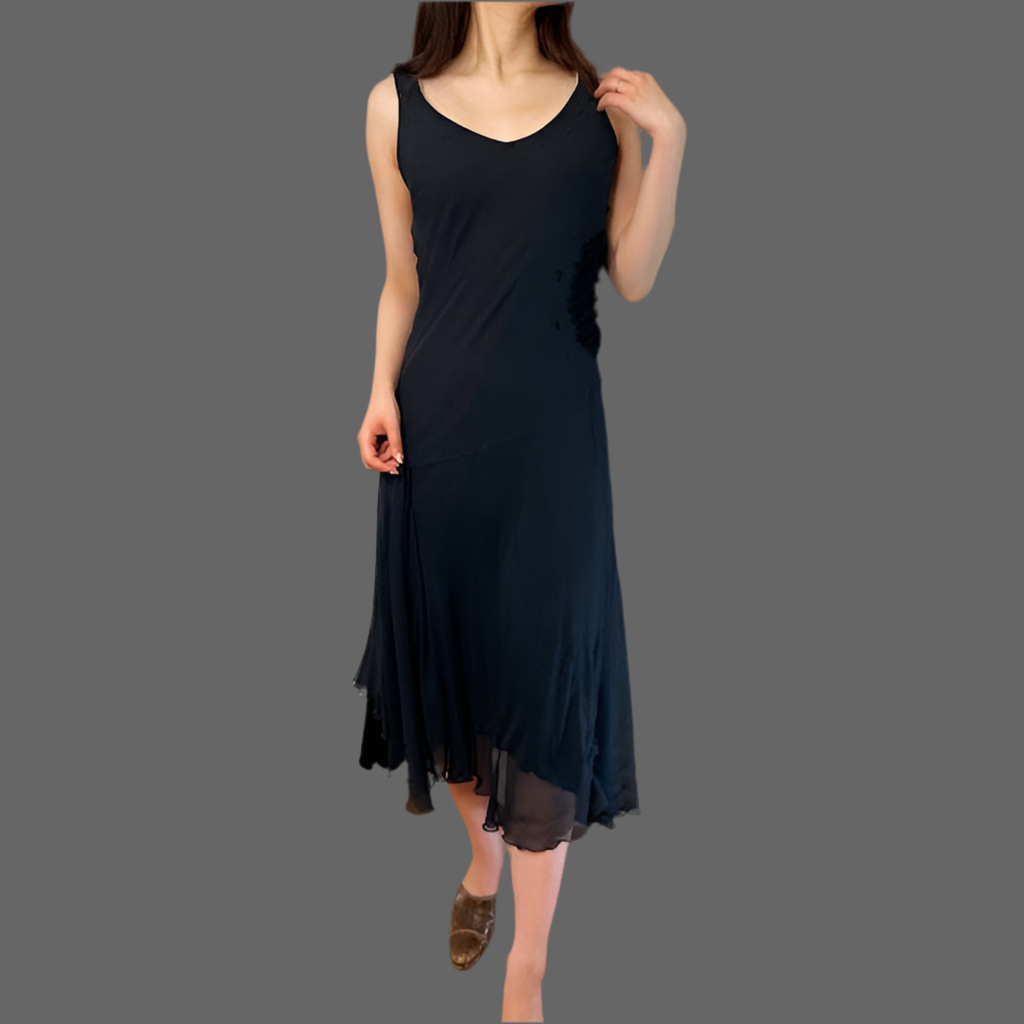 Rococo's SELECT　スパンコールvintageチュールドレス（黒）