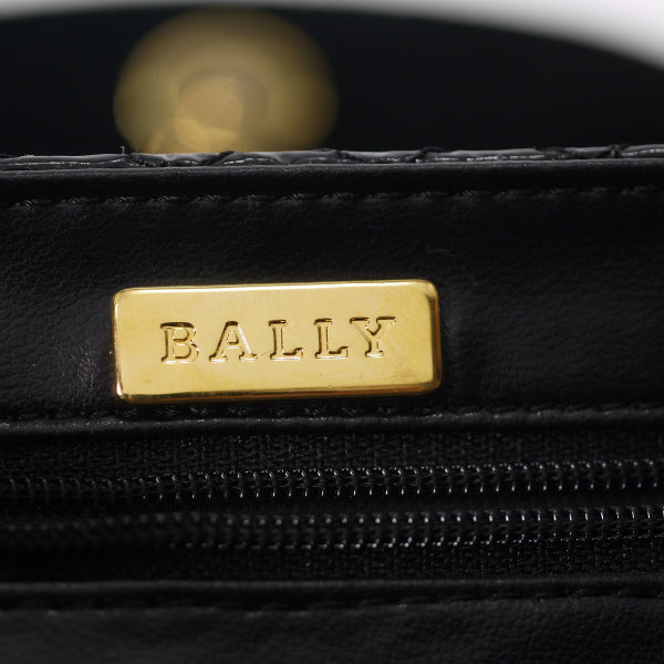 BALLY キルティング ミニチェーンバッグ（黒）