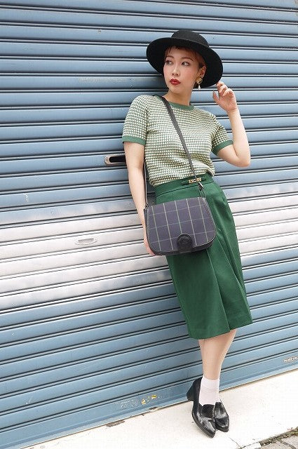 Burberry　レア！青メガチェック　ショルダー