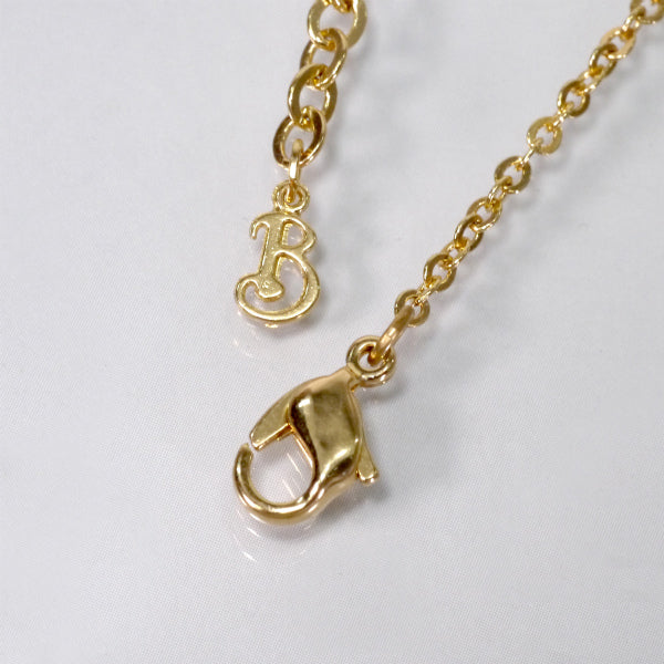 Burberry's Bロゴ ハートモチーフネックレス（ゴールド）