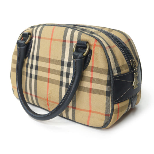 Classical Burberrys　レア！ノバチェック柄ミニハンドバッグ（ベージュ）
