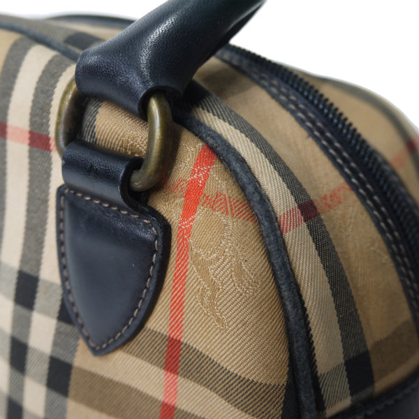 Classical Burberrys　レア！ノバチェック柄ミニハンドバッグ（ベージュ）