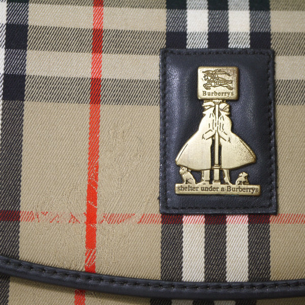 Classical Burberrys　レア！ノバチェック柄ショルダーバッグ（ベージュ）