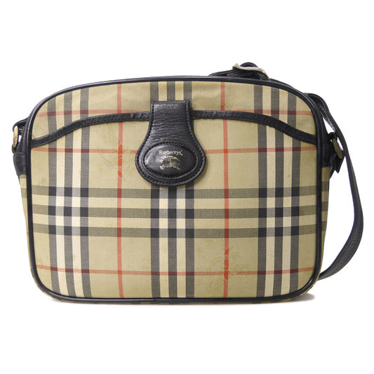 Classical Burberrys　ノバチェック柄 定番ショルダーバッグ（ベージュ×黒）