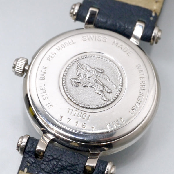 Burberry's ラウンドチェック柄フェイス腕時計（紺系）