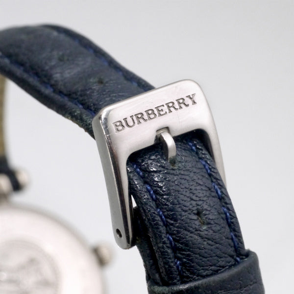 Burberry's ラウンドチェック柄フェイス腕時計（紺系）
