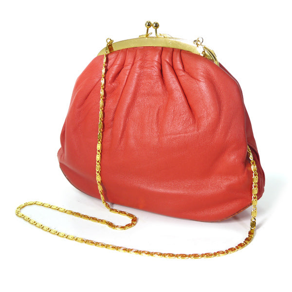 BALENCIAGA がま口チェーンポシェット（赤）